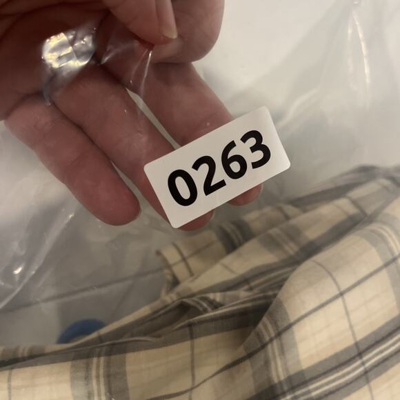 Izod Men's Wind Breaker Gray White Plaid Zip Jacket S Preppy Grandpa Core Casual - Picture 12 of 12